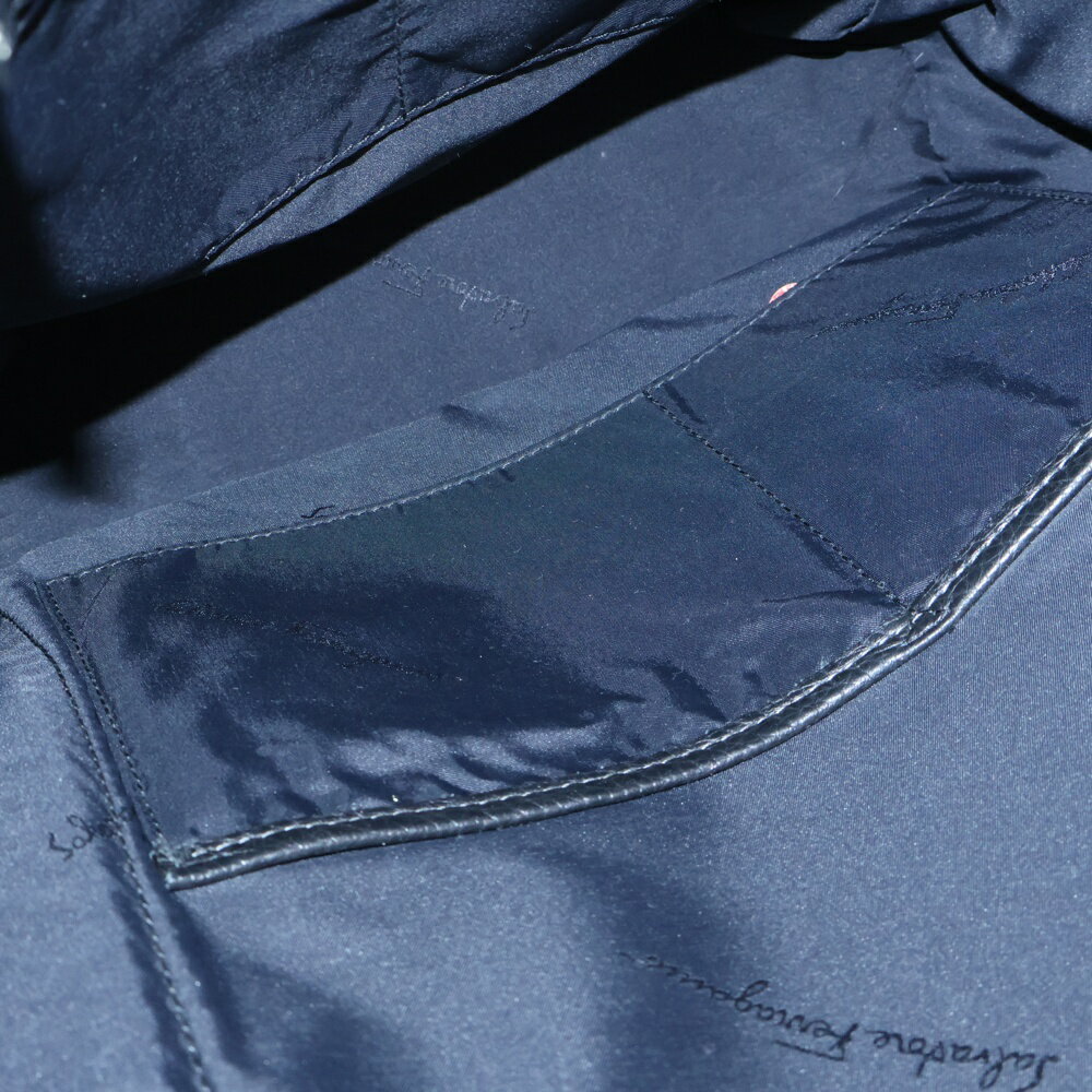 Salvatore Ferragamo Patchwork Leather Backpack Bl… - image 4